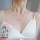 勞拉圖（LAOLATU）999鉑金項鏈女pt950白金海洋之心時尚百搭生日禮物送老婆 999鉑金項鏈+PT950鉑金吊墜