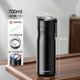 繁簡(jiǎn)磁彈杯保溫杯男士茶水分離泡茶杯子磁吸水杯太空杯大容量個(gè)人專(zhuān)用 「睿智黑」 700ml 送杯刷