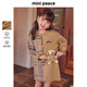 MiniPeace太平鳥(niǎo)童裝冬女童連衣裙F2FAD4A25 卡其色 130 cm