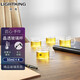 明尊（LIGHTKING）手工吹制耐熱玻璃小茶杯玻璃杯水杯牛奶杯咖啡杯四個(gè)裝組合套裝 CP-07（50ml）