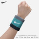 耐克（NIKE） 籃球網(wǎng)球羽毛球跑步透氣護腕運動(dòng)吸汗擦汗腕帶兩只裝止汗護手腕 23年新色N0001565017
