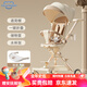 HEGERBABY高端品牌嬰兒推車遛娃神器外出輕便可折疊高景觀可坐可躺手推車 咖色（鋁合金車架）