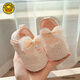 G.duck小黃鴨蕾絲嬰兒鞋女寶寶春夏0-1歲幼兒公主鞋防滑學(xué)步鞋不掉布鞋 粉色 內長(cháng)12cm 【約6-12個(gè)月】