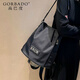 高巴度（GORBADO）通勤防盜雙肩包女2025新款時(shí)尚潮流牛津布女士背包休閑輕便高級感 【黑色】