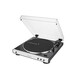 鐵三角（Audio-technica） AT-LP60XBTa 自動(dòng)無線皮帶式傳動(dòng)LP黑膠唱片機(jī)電唱機(jī) 留聲機(jī)內(nèi)置唱放藍(lán)牙/有線輸出直連有源音箱 LP60X BTa藍(lán)牙版 白色