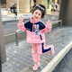 咭卡咭為女童加絨套裝秋冬2025新款洋氣兒童加厚卡通小女孩冬裝運動(dòng)兩件套 粉色加厚套裝 100 碼建議2-3歲(身高95左右)