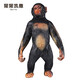 wiben仿真野生動(dòng)物模型銀背大猩猩模型金剛非洲大黑猩猩猴子兒童玩具 猩猩凱撒