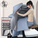 尚野優(yōu)品 電動(dòng)車(chē)擋風(fēng)被冬季加絨加厚加大保暖防風(fēng)罩電瓶摩托電動(dòng)車(chē)防風(fēng)寒護脖腿擋風(fēng)衣小電瓶摩托防水擋風(fēng)罩 藍色PU【蓋腿+圍脖護肩+側翼加寬】