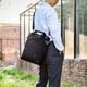 LEWHISPER LIFESTYLE都市通勤系列cordura500D尼龍商務(wù)豎款托特包手提單肩斜挎包全黑 黑色 大號36*30*12cm