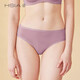 HSIA遐 牛奶絲無(wú)痕內褲女棉襠超薄絲滑舒適女士中腰 丁香堊 1條 M