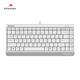雙飛燕（A4TECH)FK11小鍵盤(pán)電腦辦公家用便攜迷你小外接筆記本輕音超薄工業(yè)小鍵盤(pán)工控機柜服務(wù)器 FK11 USB(象牙白)