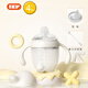 愛咔威（IKV）兒童水杯 硅膠學(xué)飲吸管嬰幼兒鴨嘴吸嘴杯學(xué)飲兩用 鴨嘴吸嘴兩用-小白瓶 160ml
