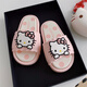 細(xì)細(xì)條（XIXITIAO）少女心可愛HelloKitty親子拖鞋夏室內(nèi)外防滑休閑涼拖鞋女 櫻花粉【卡通凱蒂貓】 38 38-39
