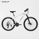 WOLF跑狼無(wú)邪500山地自行車(chē)26寸鋁合金車(chē)架24速成人男女學(xué)生通勤單車(chē) 貝殼白 24速 15.5寸（輪子26寸）