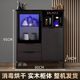 茶之坊實(shí)木茶吧機家用全自動(dòng)上水下置立式多功能冷熱兩用一體飲水機客廳餐邊柜2024年新款現代歐茶水柜 616煙熏黑（帶消毒柜） 制冷制熱型 冰溫熱