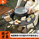 HISPEED旗速圍爐煮茶桌戶外燒烤爐木炭烤火爐家用電炭?jī)捎萌∨净鹱?【頂配電炭?jī)捎每睢繃鸂t煮茶桌