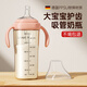 SAFETY JOY大寶寶吸管奶瓶一歲以上3歲-6歲直飲杯ppsu 喝奶個(gè)月2 兒童帶手柄 粉色 300ml [2吸嘴+清洗套件]