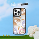 CASETIFY 海灣兔 x CASETiFY聯(lián)名 咩咩兔 適用于iPhone14/15/16 Plus/Pro/Max蘋果手機(jī)殼 鏡面黑框Magsafe iPhone 16 Pro Max