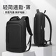尼格爾雙肩包男背包15.6英寸筆記本電腦包輕薄防震商務(wù)日常通勤 典雅黑