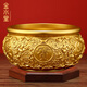 金水堂黃銅聚寶盆風(fēng)水?dāng)[件擺件八方來財聚財盆黃銅米缸家居裝飾招財擺件 【底座可刻字】直徑約23cm-單盆