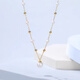 伊燦施家珍珠項鏈女輕奢小眾設計感高級小米珠鎖骨鏈氣質(zhì)時(shí)尚個(gè)性頸鏈 滿(mǎn)天星白色珍珠項鏈女