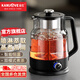 金灶（KAMJOVE）煮茶器養生壺蒸汽噴淋式 加厚玻璃黑茶煮茶壺辦公室蒸茶器 全自動(dòng)泡茶爐燒水壺 A-57 石墨黑 1L