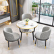家浦頓陽(yáng)臺桌椅陽(yáng)臺茶桌椅組合陽(yáng)臺休閑椅小桌子小椅子一桌兩椅網(wǎng)紅創(chuàng  )意現代簡(jiǎn)約輕奢陽(yáng)臺桌椅三件套現代簡(jiǎn)約 淺灰色【透氣棉麻布】 一桌三椅60桌面