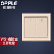 歐普照明（OPPLE）開(kāi)關(guān)插座面板電源墻壁五孔插座家用5孔KG-W51 二開(kāi)雙控