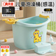 奔麥寶寶洗澡桶兒童泡澡桶嬰兒浴桶可坐洗澡盆大號游泳桶小孩家用保溫 大號(感溫)藍+禮包(0-15歲適用)