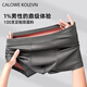 CALOWE KOLEVN男士?jì)妊澞须p面0感100S莫代爾無(wú)痕平角四角褲男款短褲頭男式褲衩莫代爾-焦茶棕+莫蘭迪+鳳仙紫 3條2XL 體重140-160斤