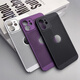 夜凡 適用蘋果12手機殼防摔透氣散熱iPhone12proMax保護套漏標超薄磨砂12mini全包鏡頭純色硬殼防指紋 【星空黑】-輕薄透氣散熱 蘋果12