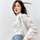 慕紫兮慕紫兮長(cháng)袖襯衫外套女裝夏季衣服2024新款高級感上衣戶(hù)外通勤簡(jiǎn)約 白色 165/M