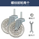 卓臣三角輪爬樓梯輪手拉車(chē)輪子買(mǎi)菜輪小推車(chē)輪超市老人購物車(chē)輪子配件 螺紋前輪 2個(gè)