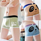 獅奇諾（SQINUSQN）平角褲性感棉質(zhì)秋冬季男士?jì)妊澞斜】顐€(gè)性卡通潮男生可愛(ài)四角褲衩 薄荷綠+灰綠+卡其(3條裝) L (100-120斤)