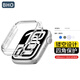 BHO【熱銷(xiāo)1萬(wàn)+】適用蘋(píng)果手表apple watch s10保護殼套iwatch s9/8/7/se2/6/ultra2鏤空半包防摔防刮 半包殼-【透明色】 s10代【46mm表盤(pán)】