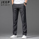 JEEP SPIRIT吉普牛仔褲男春夏季褲子男士天絲休閑褲直筒寬松男褲 黑色 32