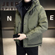 JEEP SPIRIT防寒羽絨服男裝加厚冬季2025新款潮牌高端美式工裝輕薄沖鋒外套男 JEEP軍綠色【90%顧客購買(mǎi)】 XL 【偏大一碼 建議135-170斤】