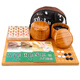 紫湖圍棋五子棋套裝楠竹19路棋盤(pán)楠竹棋罐361仿玉棋子中國象棋三合一