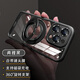 【品牌原裝】適用蘋(píng)果16promax手機(jī)殼iphone15pro磁吸全包防摔套 【磁吸支架款-典雅黑】自帶鏡頭膜 高清高透背板 iPhone 16 Pro Max