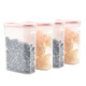 特百惠（Tupperware）保鮮盒MM橢圓4號干貨儲藏盒防蟲(chóng)防潮防塵密封盒2.3L四件套 橢圓4號四件套粉色