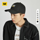 卡特（CAT）新款男女同款鴨舌帽時(shí)尚百搭基礎款帽子 黑色 均碼