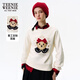 Teenie Weenie小熊女裝衛衣秋冬季圓領(lǐng)時(shí)尚刺繡學(xué)院風(fēng)白色休閑上衣 乳白色 M (165)