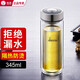 希諾（HEENOOR）玻璃杯雙層水杯男帶濾網(wǎng)防燙泡茶杯車載高檔辦公水晶杯子專用禮物 經(jīng)典小熊-9302-345ml