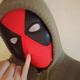 迪柏瑞死侍面具黑色蜘蛛俠頭套可動(dòng)周邊 搞怪cosplay蹦迪神器面罩創(chuàng)意 死侍頭套 成人