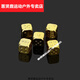 惠賢鹿金屬骰子銀色古銅金色骰子篩子酒吧用品KTV麻將棋牌色子骰子色粒 金色色子(純金色)5粒 13mm