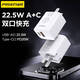 品勝（PISEN）超級(jí)快充22.5W充電器閃充套裝usb充電頭適用于華為mate60pro/p50/40安卓手機(jī)oppo/vivo榮耀小米11 【折疊款】A+C雙口22.5W超級(jí)快充頭