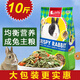 Jolly祖莉高纖維成兔糧5kg 兔兔糧食飼料10斤 均衡營養(yǎng)兔糧 兔飼料成兔主糧JP327