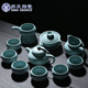 蘇氏陶瓷汝窯茶具高品質(zhì)美人茶壺加蓋碗整套功夫茶具開片可養(yǎng)金線帶禮盒裝