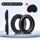 墨頓 適用森海塞爾HD650耳罩HD660s2 HD600耳機套HD545 HD565 HD580頭戴式降噪隔音海綿墊舒適頭墊配件 黑色蛋白皮耳機套一對+兩節頭梁【送調音棉】