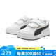彪馬（PUMA）童鞋兒童低幫休閑板鞋中童運(yùn)動(dòng)鞋男女童魔術(shù)貼耐磨舒適鞋子 彪馬白-黑色-金色 32
